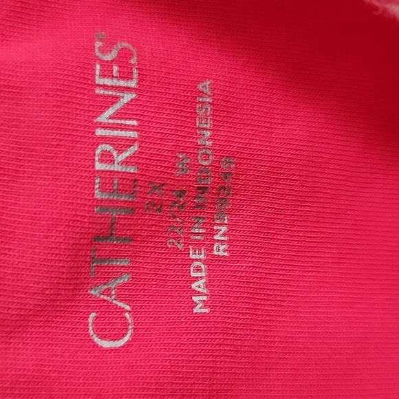 Catherine's Coral Print tank top, 2x, great condition - Picture 2 of 3